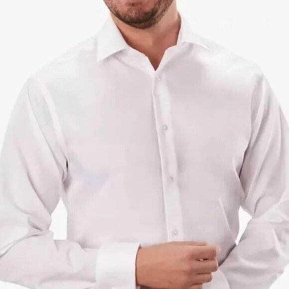 CALVIN KLEIN Men's Regular Fit Non-Iron Dress Shirt - Picture 1 of 5